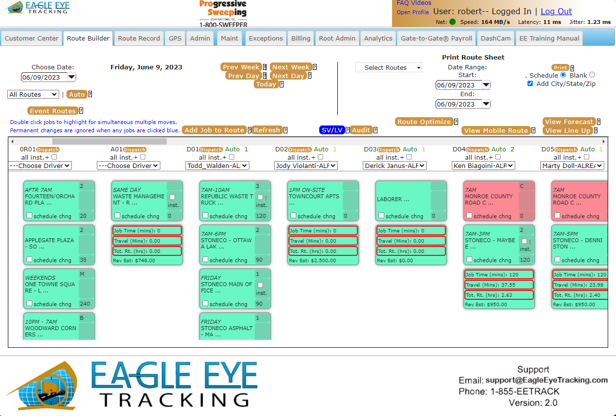 Eagle Eye Route Builder